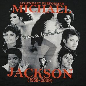 Michael Jackson Forever Michael SS Black Unisex Tee  - Size 4XL
